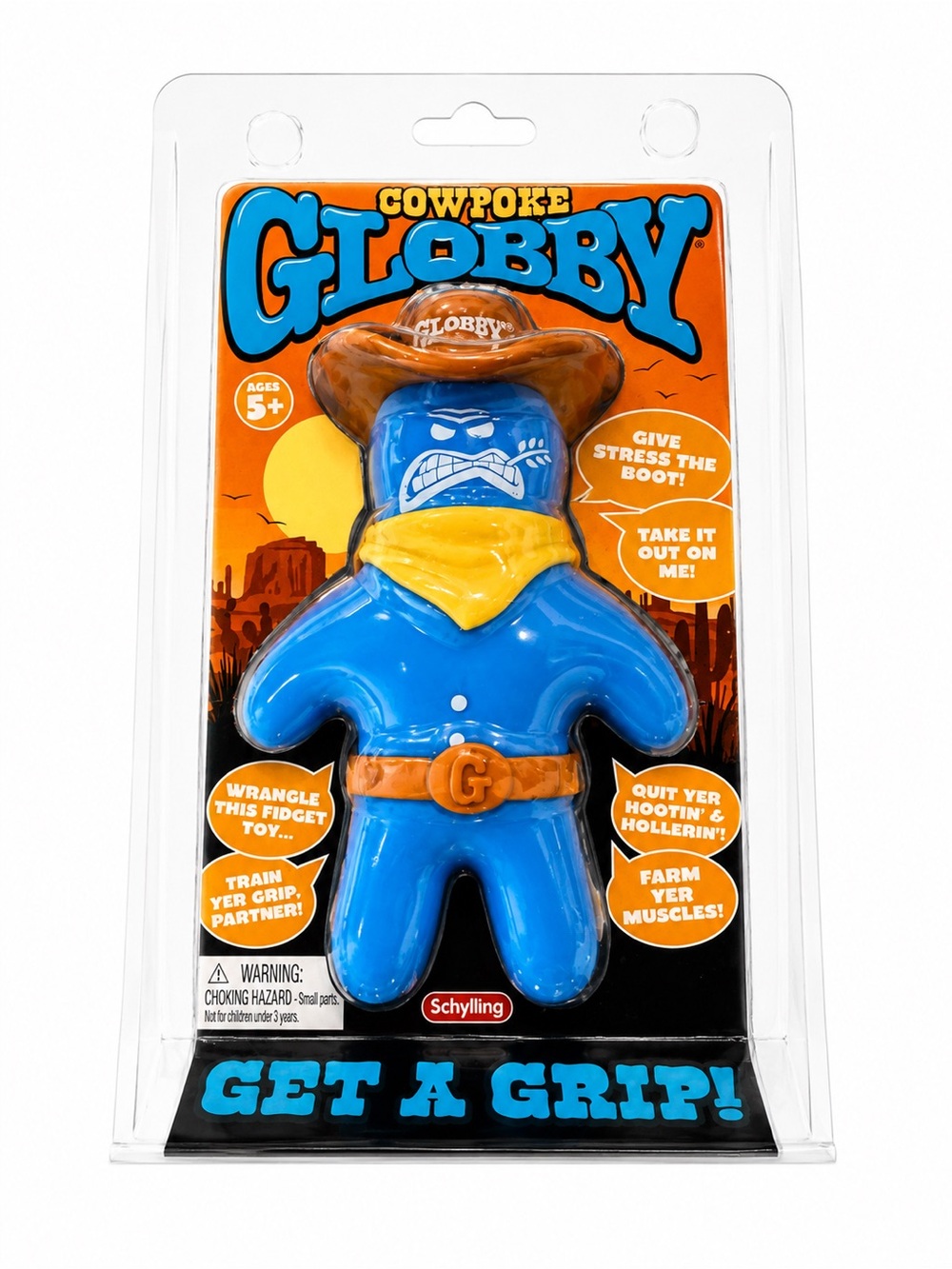VIRAL Tractor Supply Exclusive “Globy Cowpoke” Brown Hat! Needoh Brand Schylling